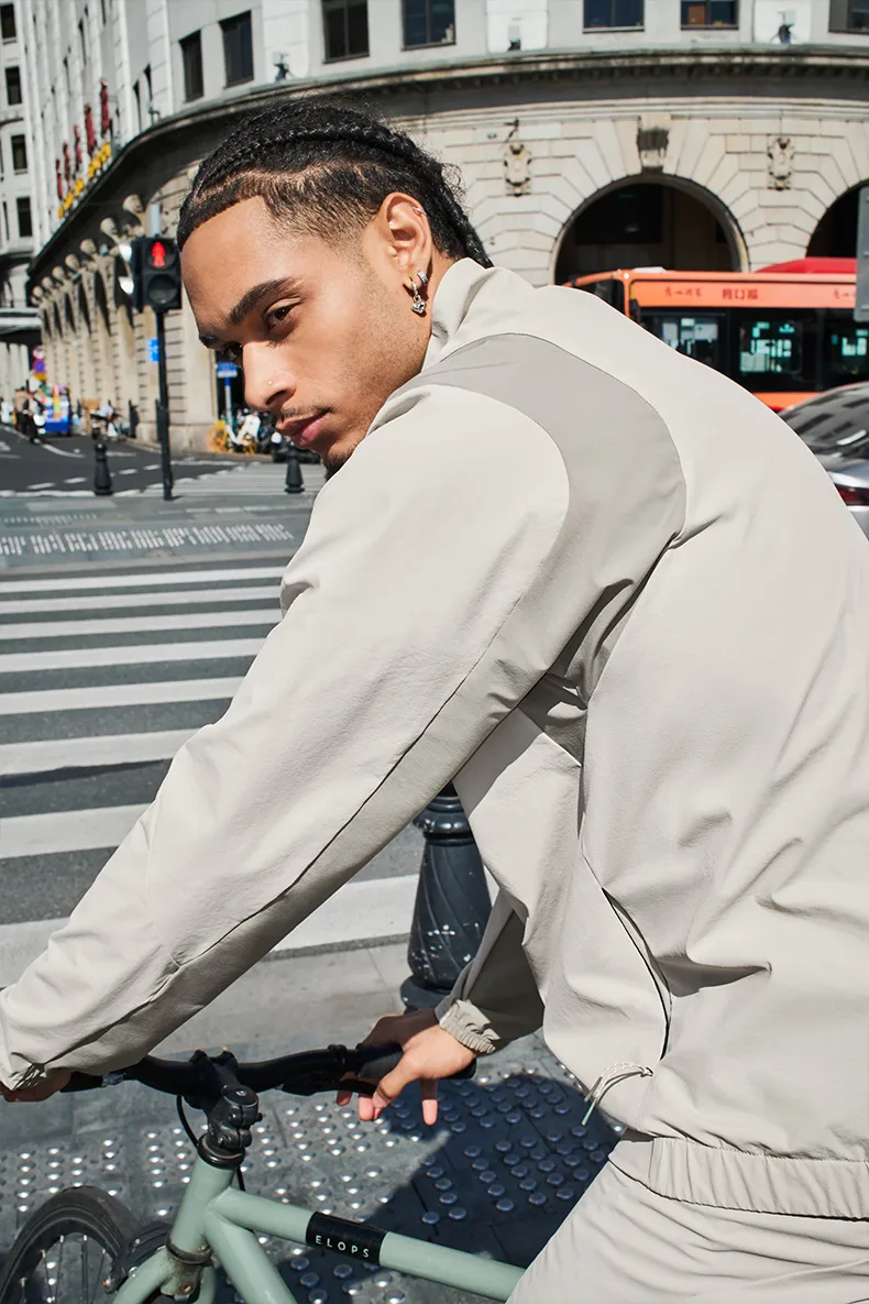 Jie Zhan Men's Wear | Breaking Wind Riding Jacket  Spring And Summer New Tide Brand Outdoor Sports Moisture Wetting Thin Jacket display picture 8