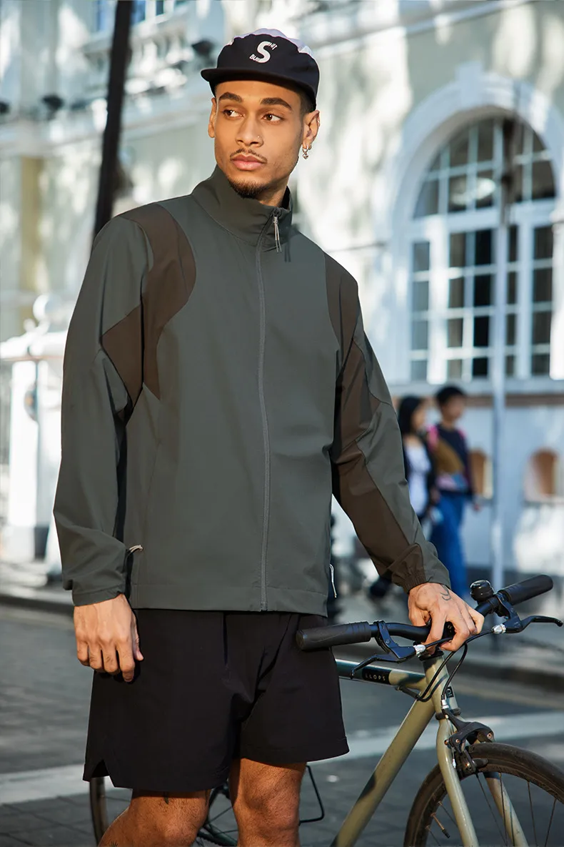 Jie Zhan Men's Wear | Breaking Wind Riding Jacket  Spring And Summer New Tide Brand Outdoor Sports Moisture Wetting Thin Jacket display picture 10