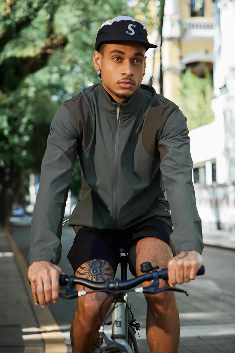 Jie Zhan Men's Wear | Breaking Wind Riding Jacket  Spring And Summer New Tide Brand Outdoor Sports Moisture Wetting Thin Jacket display picture 11