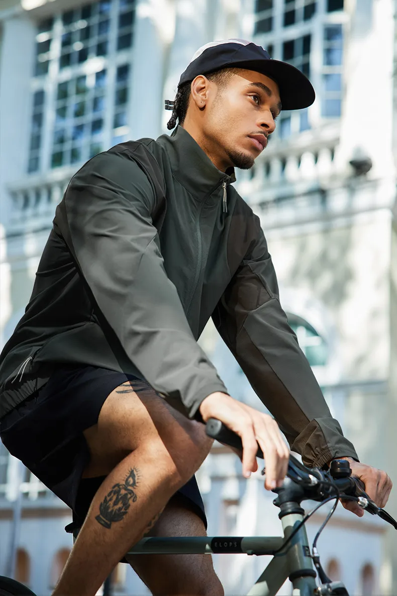 Jie Zhan Men's Wear | Breaking Wind Riding Jacket  Spring And Summer New Tide Brand Outdoor Sports Moisture Wetting Thin Jacket display picture 12