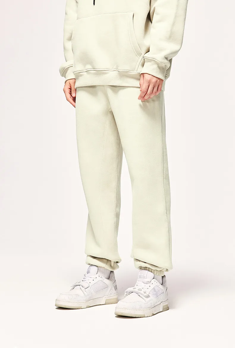 INF Men's Wear | American Casual Suit  Fall/Winter New Fleece-lined Thickened Hooded 10 Color Fleece Wear Pants display picture 13