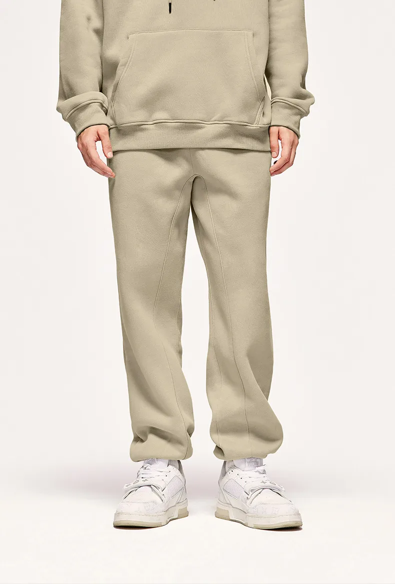 INF Men's Wear | American Casual Suit  Fall/Winter New Fleece-lined Thickened Hooded 10 Color Fleece Wear Pants display picture 25