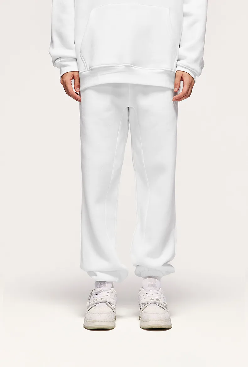 INF Men's Wear | American Casual Suit  Fall/Winter New Fleece-lined Thickened Hooded 10 Color Fleece Wear Pants display picture 28