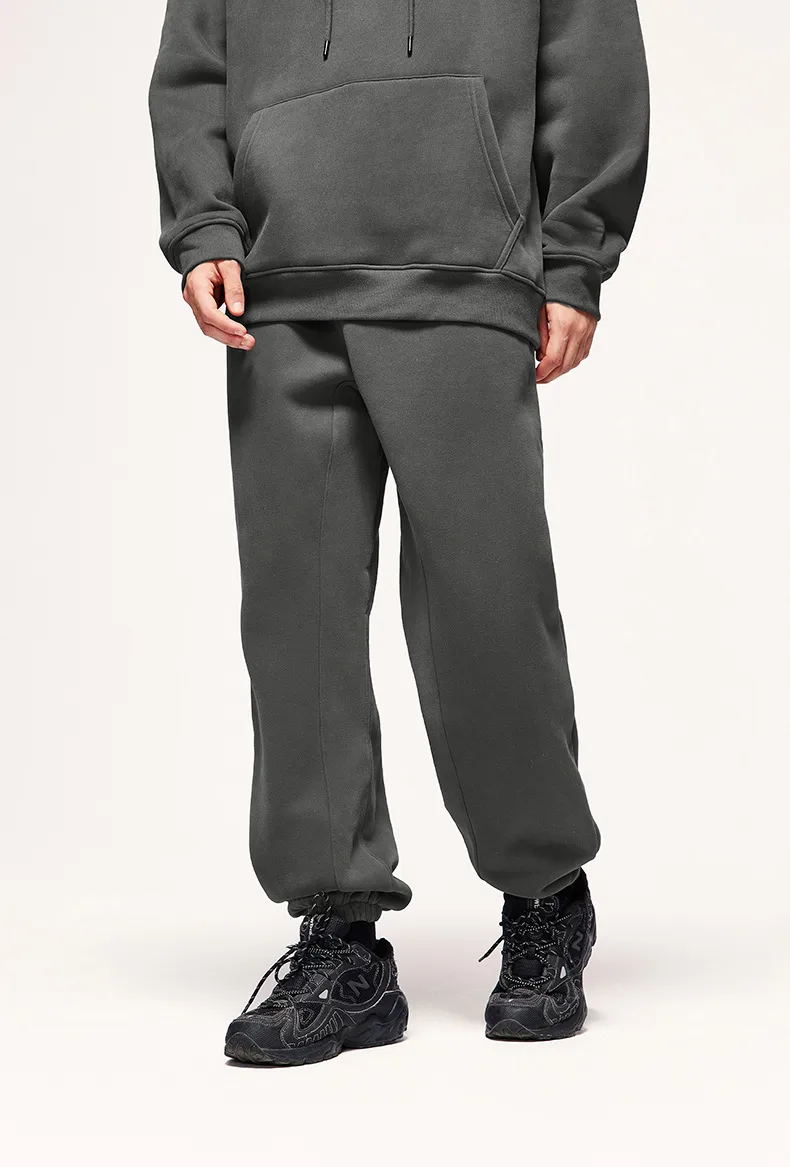 INF Men's Wear | American Casual Suit  Fall/Winter New Fleece-lined Thickened Hooded 10 Color Fleece Wear Pants display picture 63