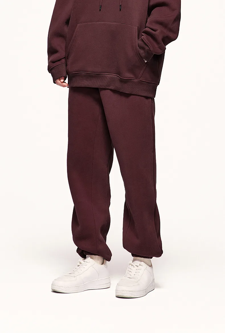 INF Men's Wear | American Casual Suit  Fall/Winter New Fleece-lined Thickened Hooded 10 Color Fleece Wear Pants display picture 75