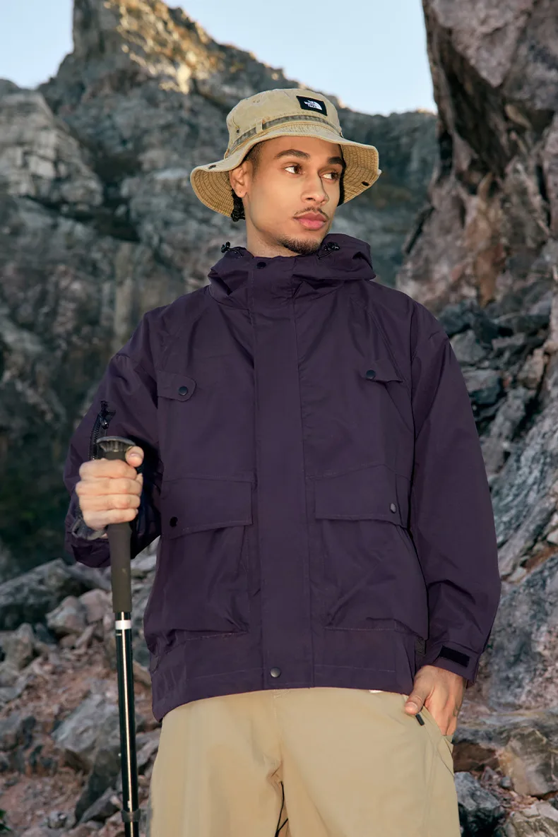 Jiezhan Men's Wear | Teflon Three-proof Workwear Hooded Charge Jacket  Spring Outdoor Multifunctional Jacket display picture 4