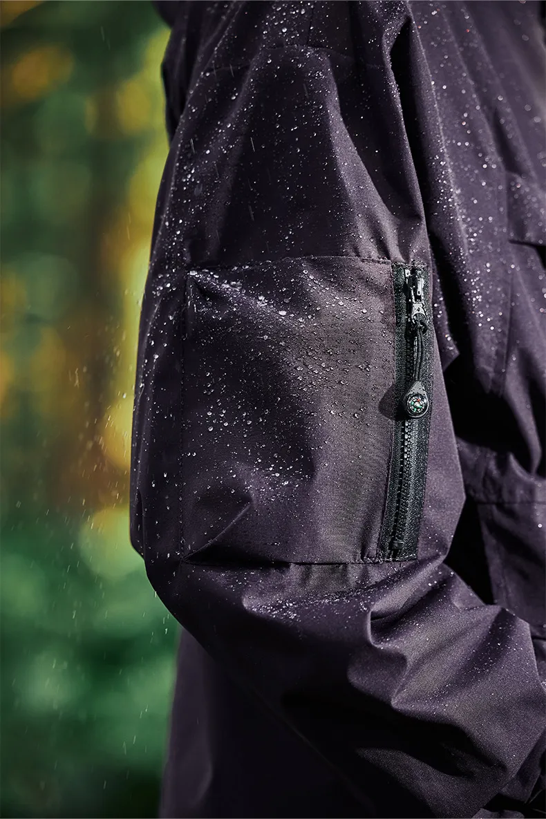 Jiezhan Men's Wear | Teflon Three-proof Workwear Hooded Charge Jacket  Spring Outdoor Multifunctional Jacket display picture 8