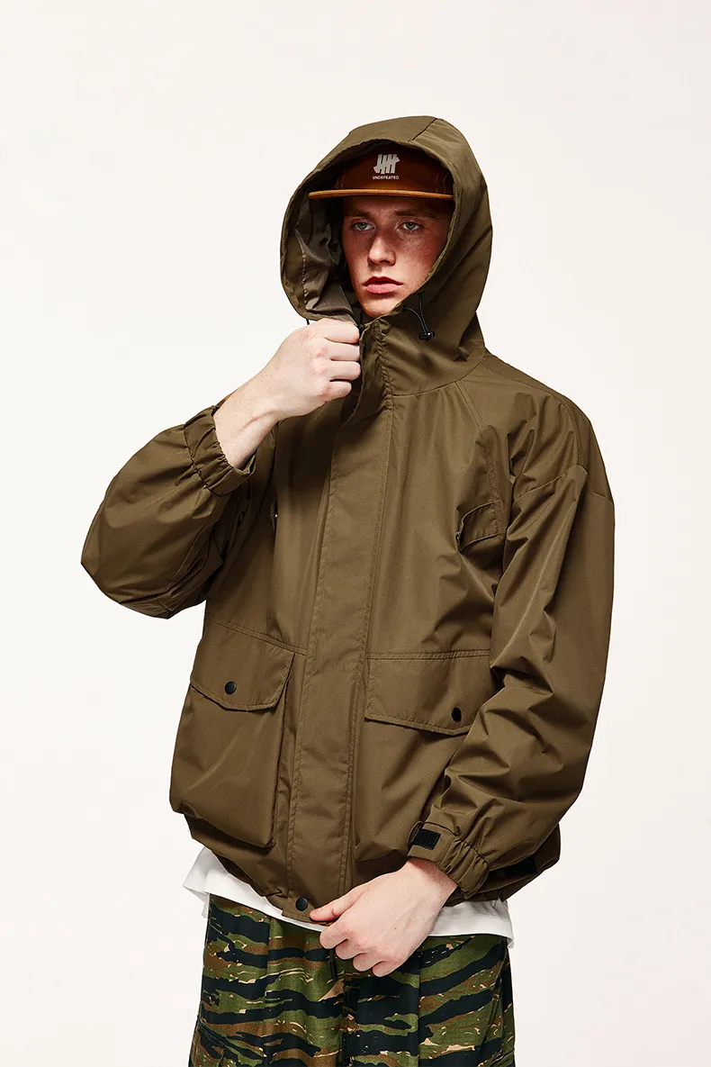 Jiezhan Men's Wear | Teflon Three-proof Workwear Hooded Charge Jacket  Spring Outdoor Multifunctional Jacket display picture 11