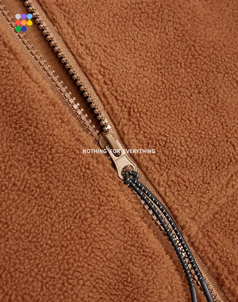 INF Men's Wear | 330g Weight Fleece Reflective Edge Tide Brand Street Loose Solid Color Jacket Jacket display picture 12