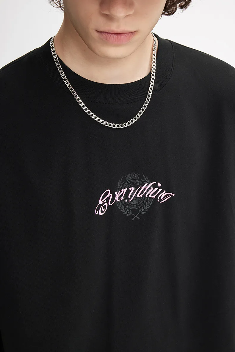 Jiezhan Men's Wear | Bat Sleeve Printed T-shirt Spring/Summer  American Street Fashion Brand Pure Cotton Loose Short Sleeve Top display picture 14