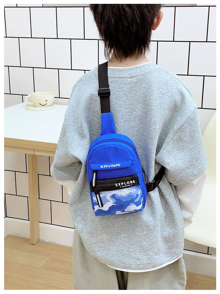 Spring And Summer New New Style Boy's Chest Bag Tooling Style Casual Shoulder Bag Women's Cute Printed Letter Crossbody Bag display picture 14