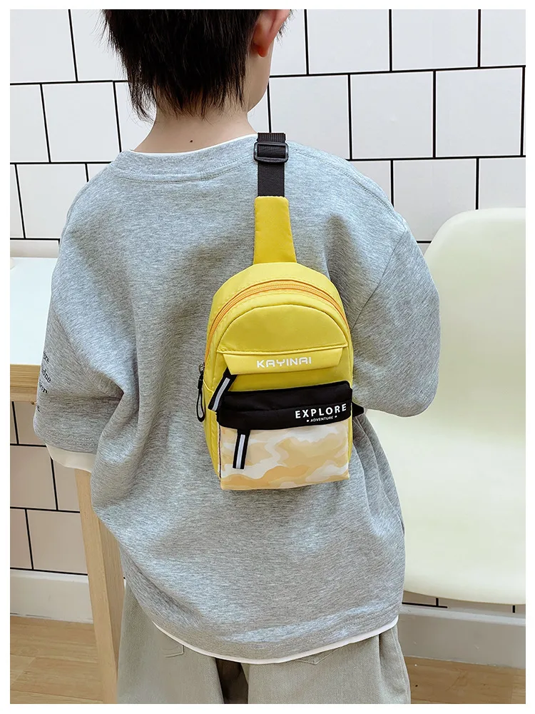 Spring And Summer New New Style Boy's Chest Bag Tooling Style Casual Shoulder Bag Women's Cute Printed Letter Crossbody Bag display picture 17