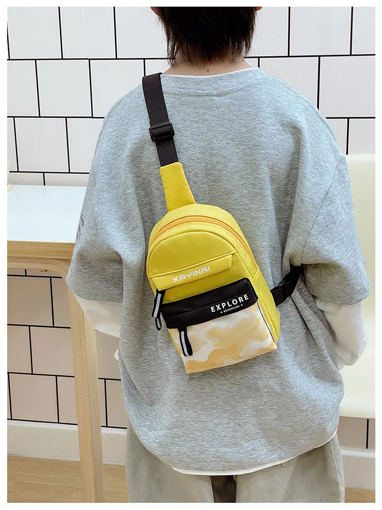 Spring And Summer New New Style Boy's Chest Bag Tooling Style Casual Shoulder Bag Women's Cute Printed Letter Crossbody Bag display picture 20