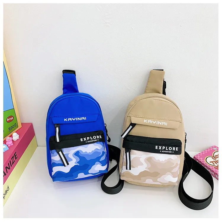 Spring And Summer New New Style Boy's Chest Bag Tooling Style Casual Shoulder Bag Women's Cute Printed Letter Crossbody Bag display picture 31
