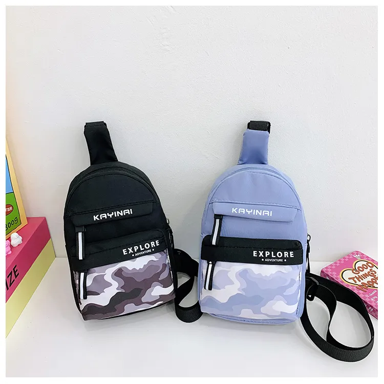 Spring And Summer New New Style Boy's Chest Bag Tooling Style Casual Shoulder Bag Women's Cute Printed Letter Crossbody Bag display picture 32
