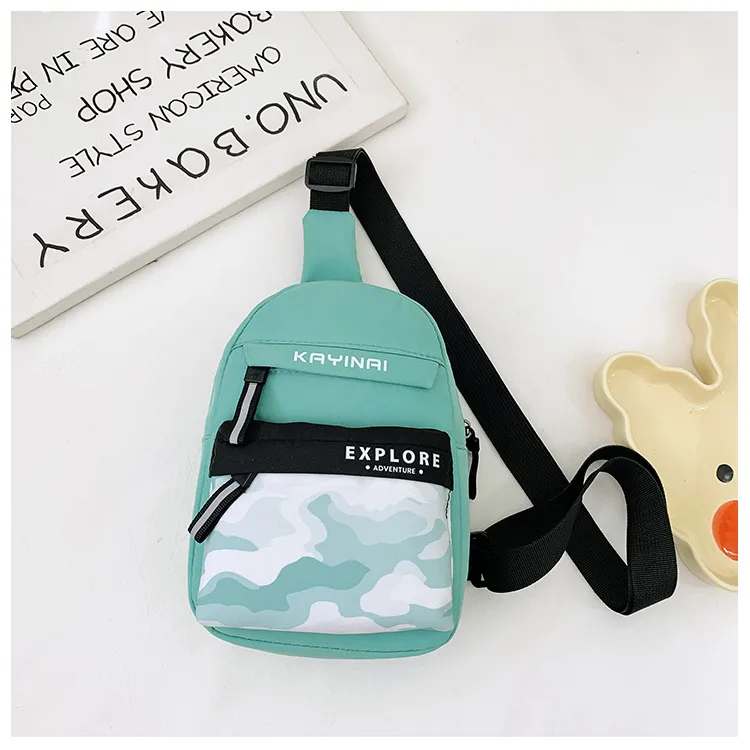Spring And Summer New New Style Boy's Chest Bag Tooling Style Casual Shoulder Bag Women's Cute Printed Letter Crossbody Bag display picture 33