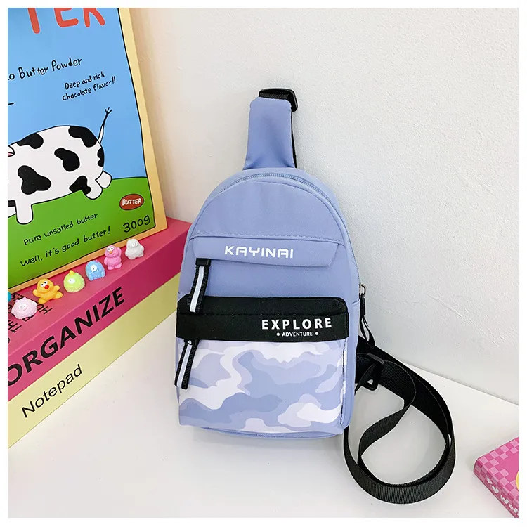 Spring And Summer New New Style Boy's Chest Bag Tooling Style Casual Shoulder Bag Women's Cute Printed Letter Crossbody Bag display picture 37