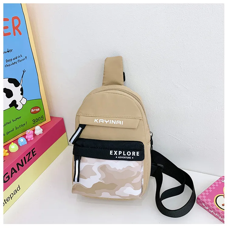 Spring And Summer New New Style Boy's Chest Bag Tooling Style Casual Shoulder Bag Women's Cute Printed Letter Crossbody Bag display picture 39