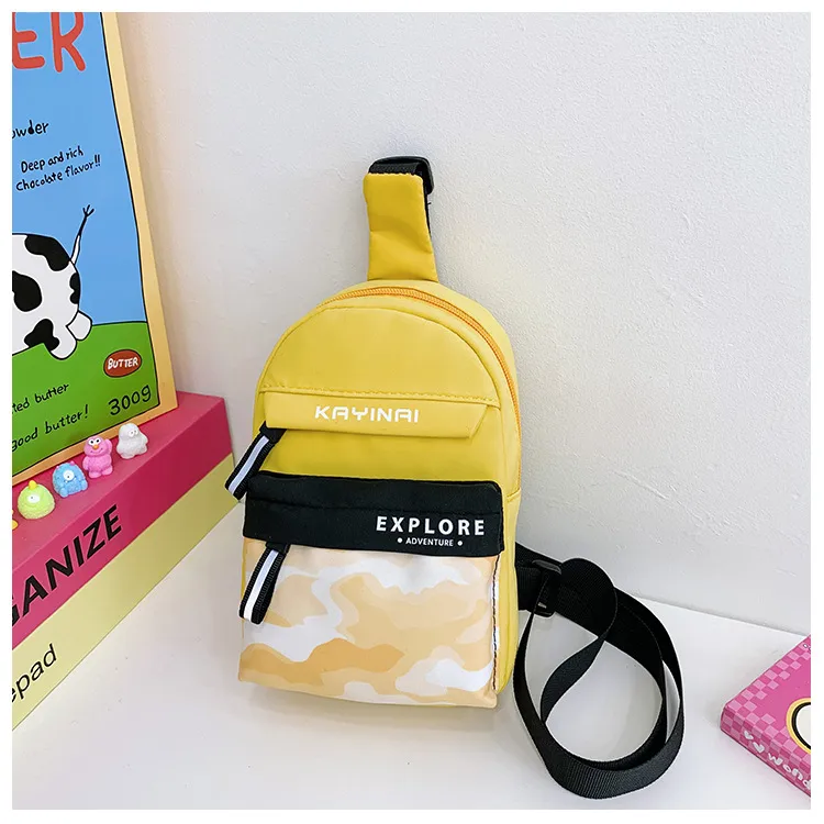 Spring And Summer New New Style Boy's Chest Bag Tooling Style Casual Shoulder Bag Women's Cute Printed Letter Crossbody Bag display picture 40