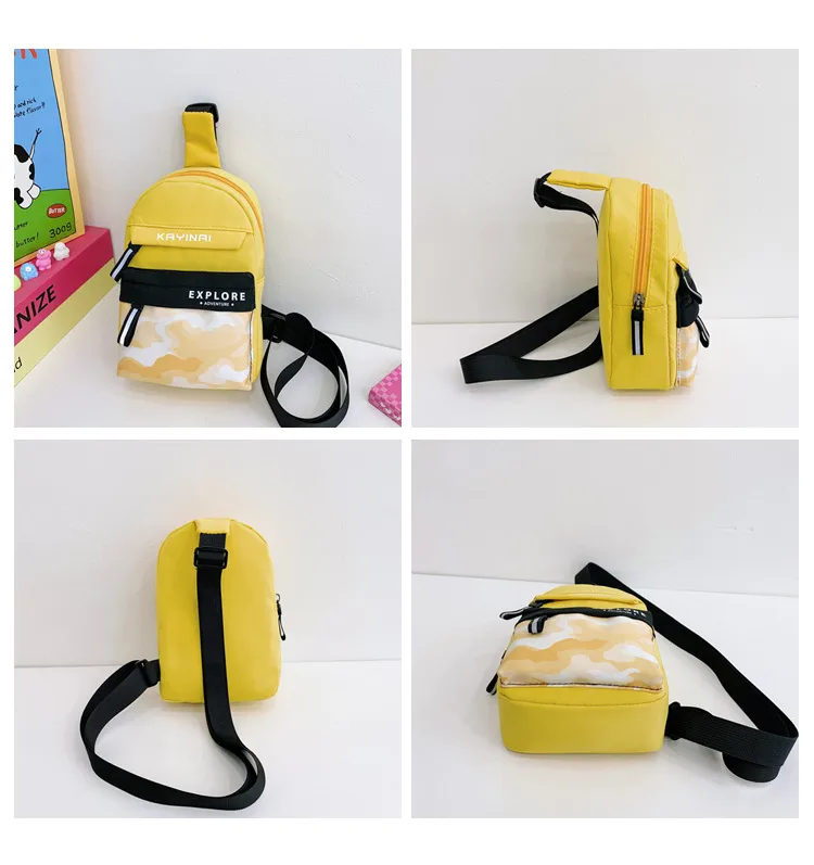 Spring And Summer New New Style Boy's Chest Bag Tooling Style Casual Shoulder Bag Women's Cute Printed Letter Crossbody Bag display picture 41