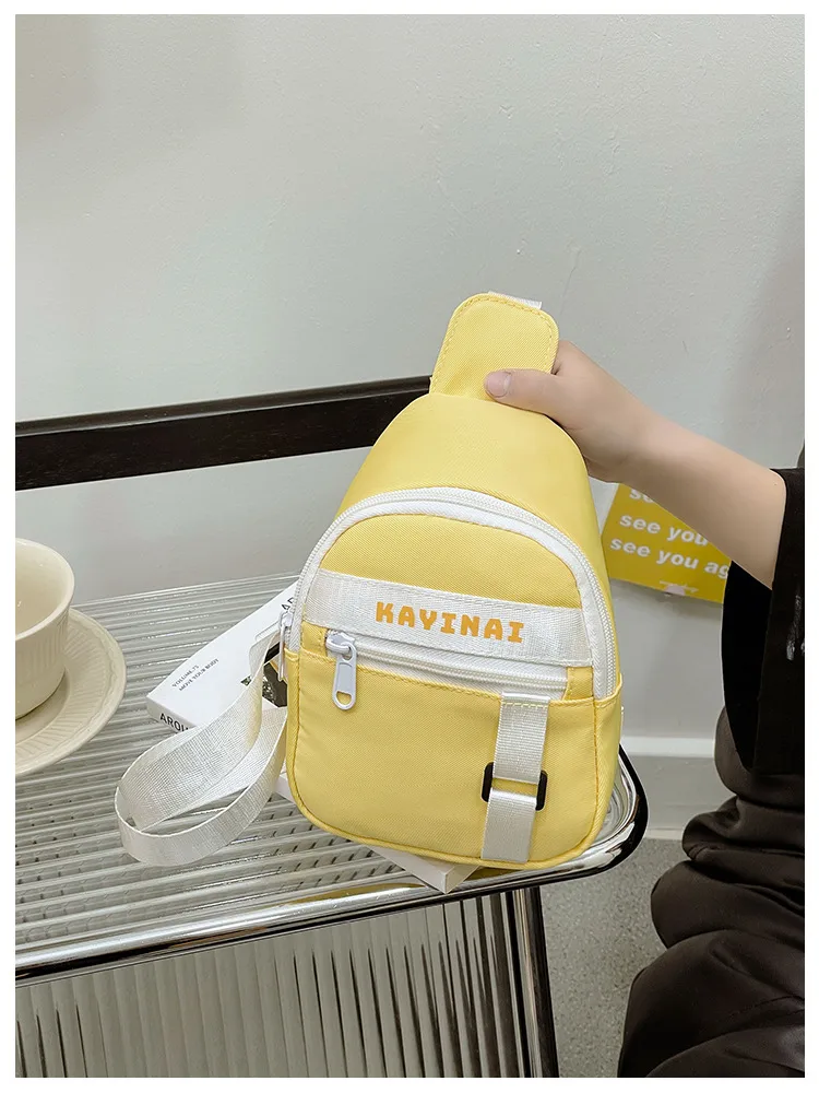 New Fashion Cool Letters Children's Chest Bag Travel Light Change Shoulder Bag Wholesale New Fashion Color Matching Children's Bag display picture 16