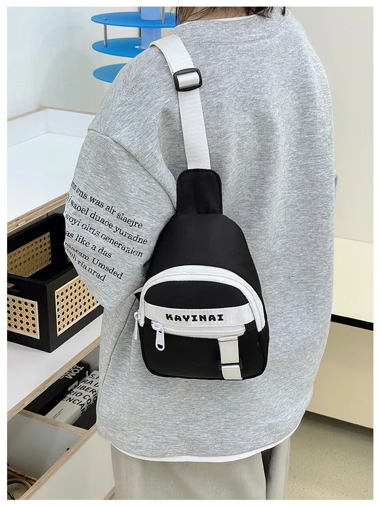 New Fashion Cool Letters Children's Chest Bag Travel Light Change Shoulder Bag Wholesale New Fashion Color Matching Children's Bag display picture 25