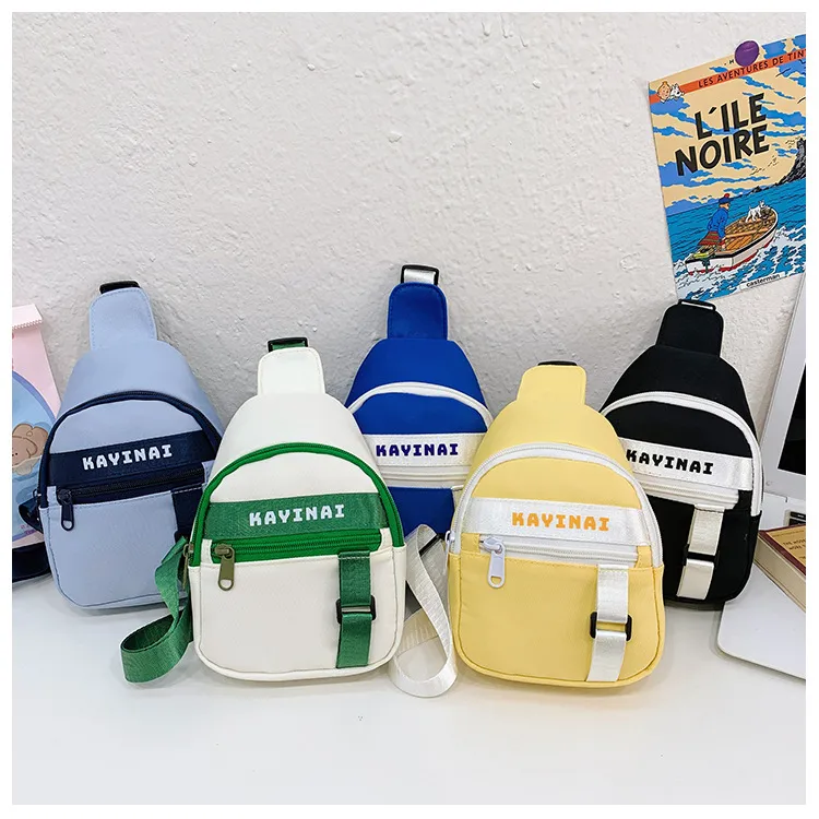 New Fashion Cool Letters Children's Chest Bag Travel Light Change Shoulder Bag Wholesale New Fashion Color Matching Children's Bag display picture 32
