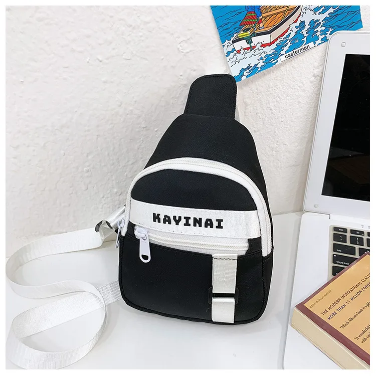 New Fashion Cool Letters Children's Chest Bag Travel Light Change Shoulder Bag Wholesale New Fashion Color Matching Children's Bag display picture 34