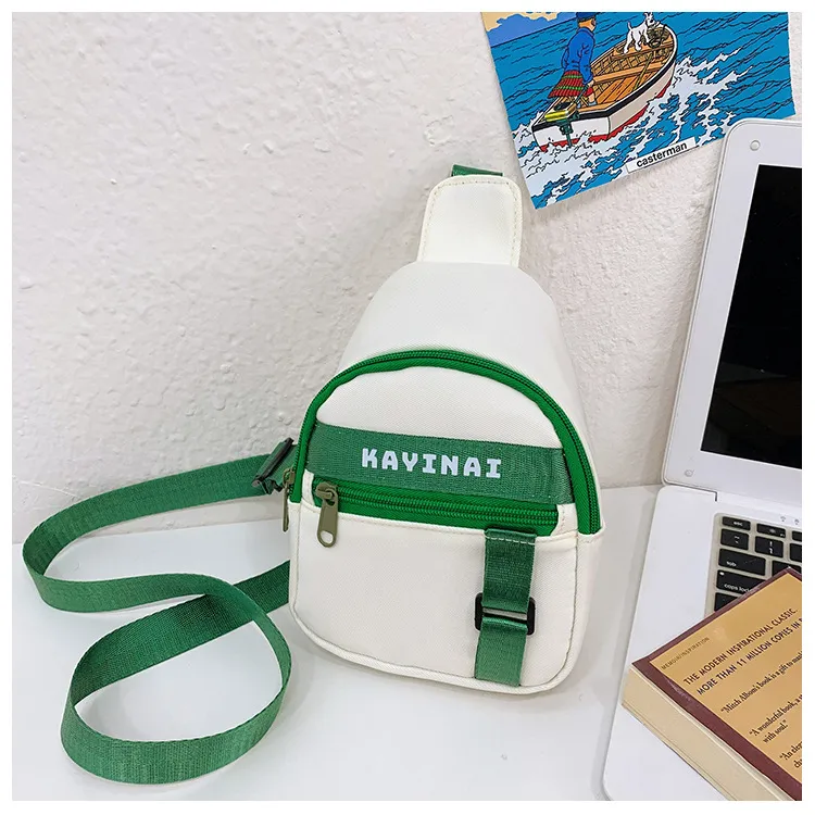 New Fashion Cool Letters Children's Chest Bag Travel Light Change Shoulder Bag Wholesale New Fashion Color Matching Children's Bag display picture 35