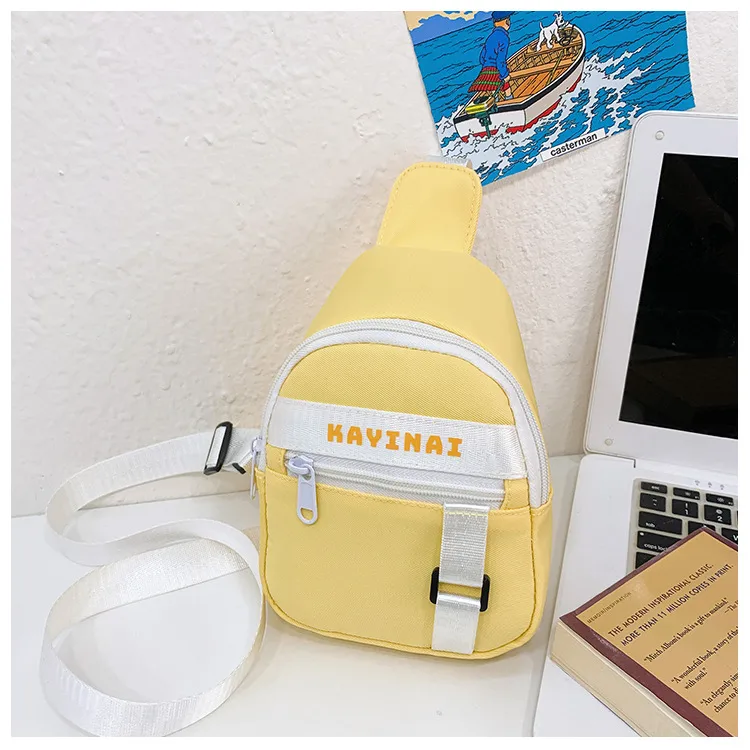 New Fashion Cool Letters Children's Chest Bag Travel Light Change Shoulder Bag Wholesale New Fashion Color Matching Children's Bag display picture 36