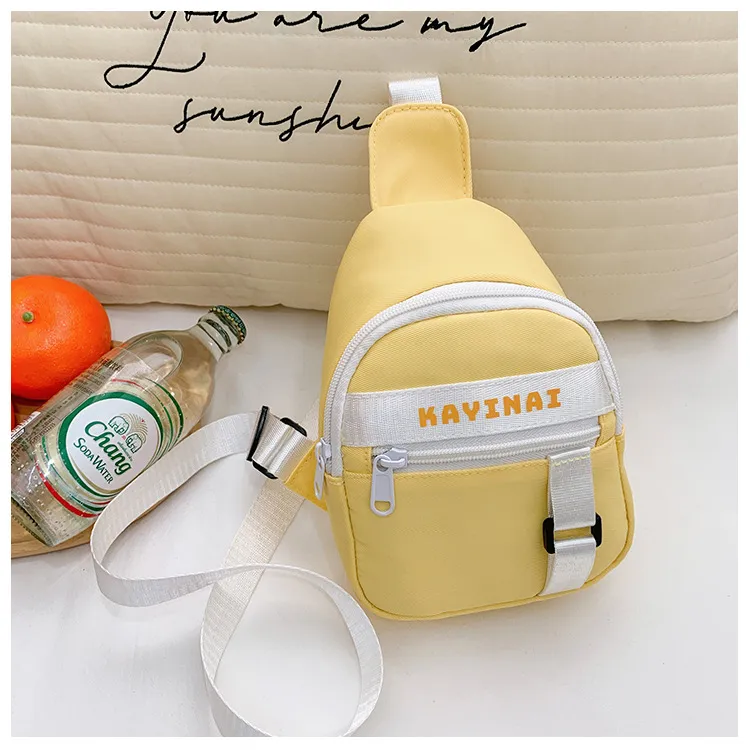 New Fashion Cool Letters Children's Chest Bag Travel Light Change Shoulder Bag Wholesale New Fashion Color Matching Children's Bag display picture 38