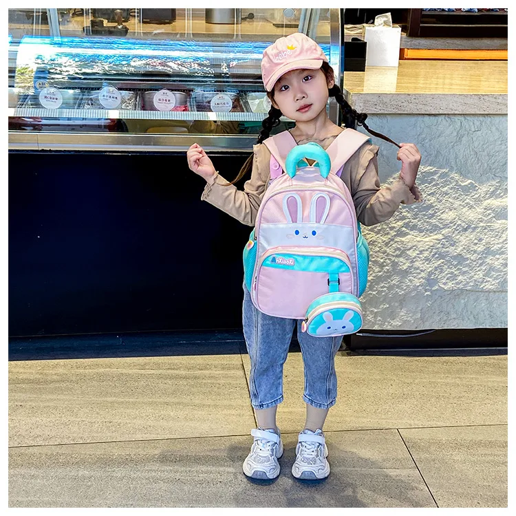 Cartoon Small Animal Children's Shoulder Bag New In Stock Kindergarten School Bag Wholesale Cute Baby Going Out Backpack display picture 10