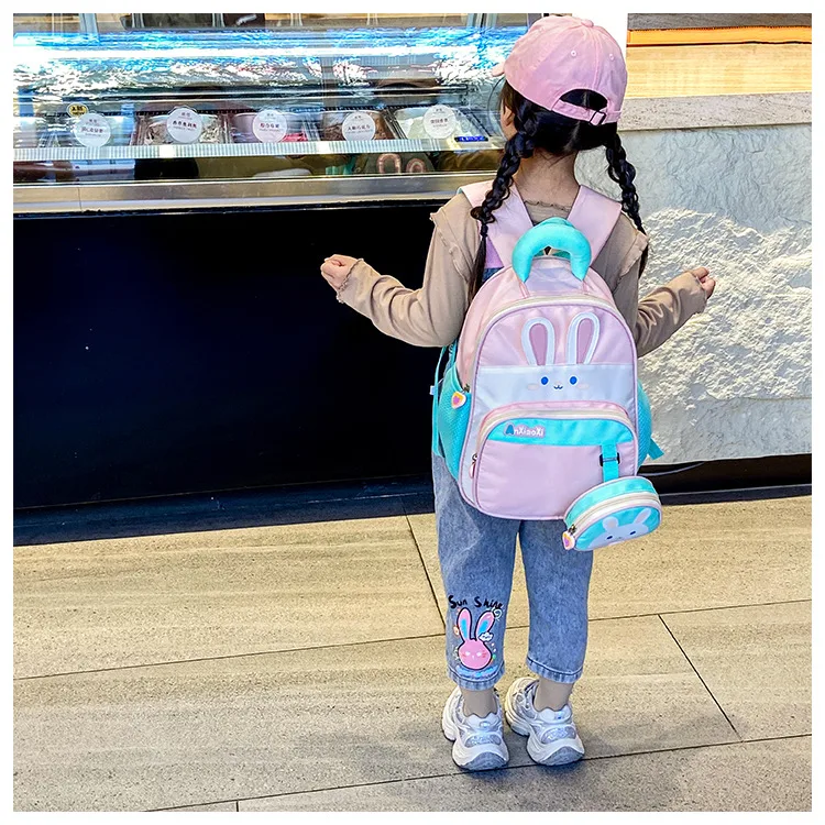 Cartoon Small Animal Children's Shoulder Bag New In Stock Kindergarten School Bag Wholesale Cute Baby Going Out Backpack display picture 11
