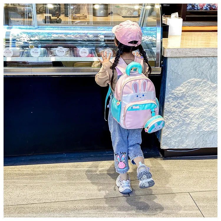 Cartoon Small Animal Children's Shoulder Bag New In Stock Kindergarten School Bag Wholesale Cute Baby Going Out Backpack display picture 12