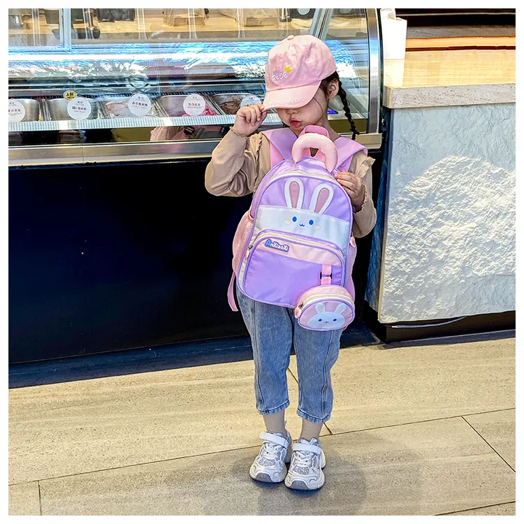 Cartoon Small Animal Children's Shoulder Bag New In Stock Kindergarten School Bag Wholesale Cute Baby Going Out Backpack display picture 16