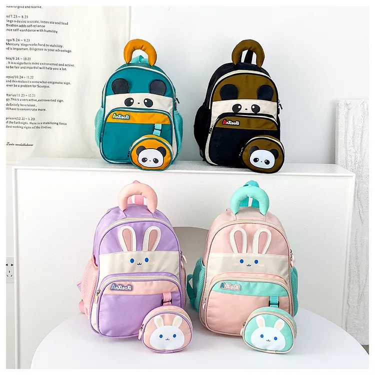 Cartoon Small Animal Children's Shoulder Bag New In Stock Kindergarten School Bag Wholesale Cute Baby Going Out Backpack display picture 23