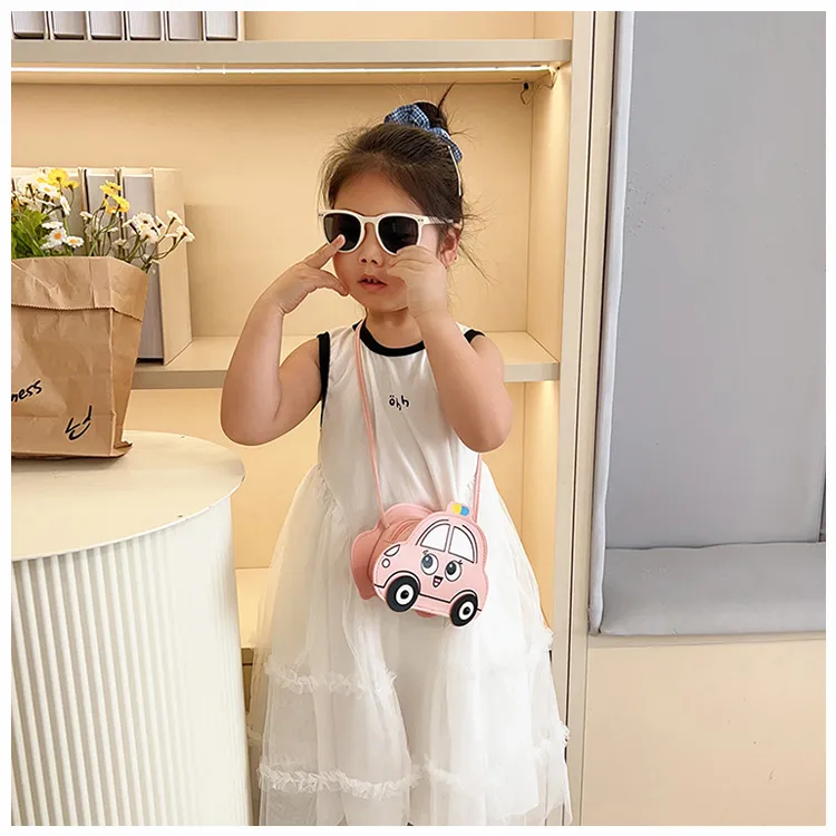 New Children's Bag Cartoon Cute Car Shoulder Crossbody Bag Boys And Girls Fashionable Coin Accessory Bag display picture 13