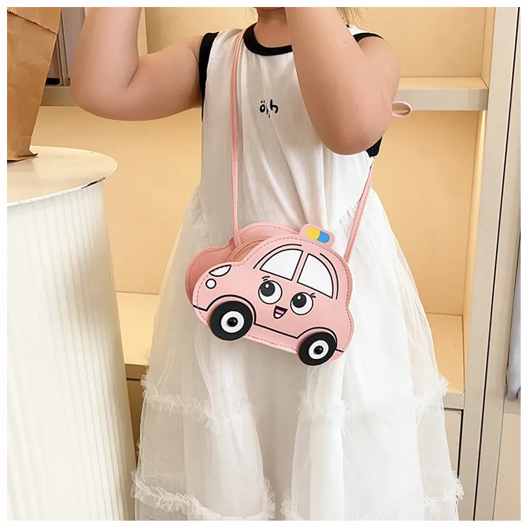 New Children's Bag Cartoon Cute Car Shoulder Crossbody Bag Boys And Girls Fashionable Coin Accessory Bag display picture 14