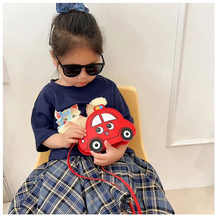 New Children's Bag Cartoon Cute Car Shoulder Crossbody Bag Boys And Girls Fashionable Coin Accessory Bag display picture 17