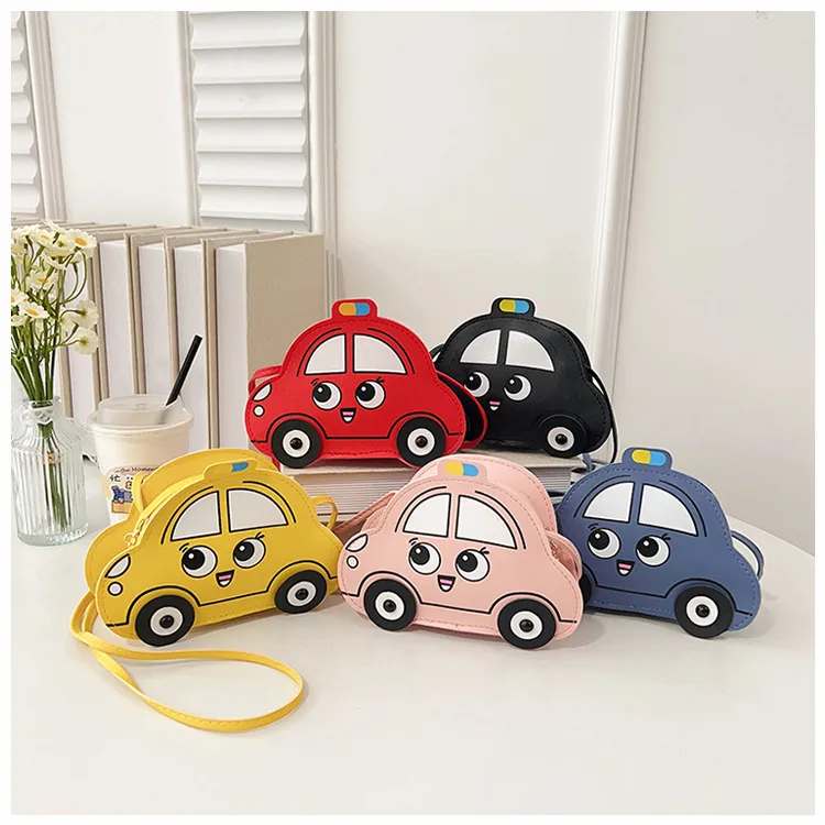 New Children's Bag Cartoon Cute Car Shoulder Crossbody Bag Boys And Girls Fashionable Coin Accessory Bag display picture 23