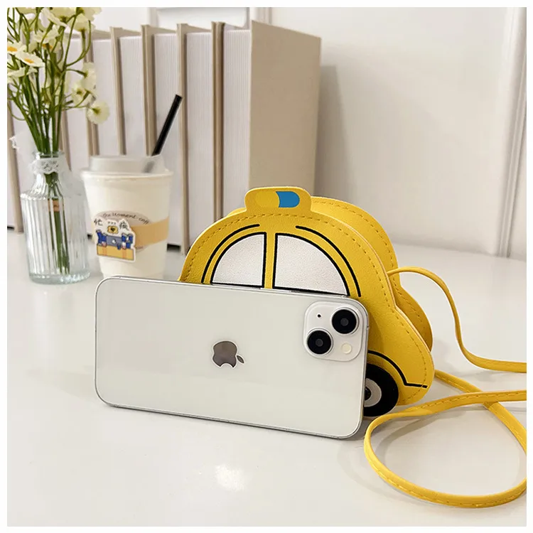 New Children's Bag Cartoon Cute Car Shoulder Crossbody Bag Boys And Girls Fashionable Coin Accessory Bag display picture 2