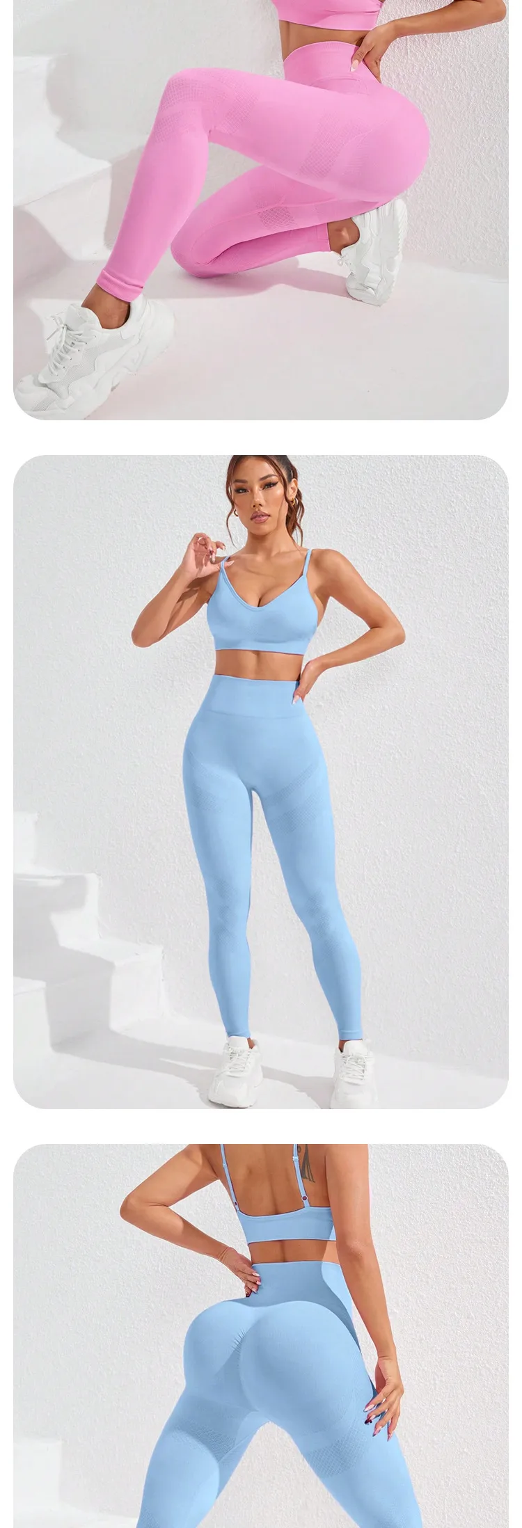 Elegant Lady Solid Color Nylon Spandex Strap Tracksuit Vest Leggings display picture 3