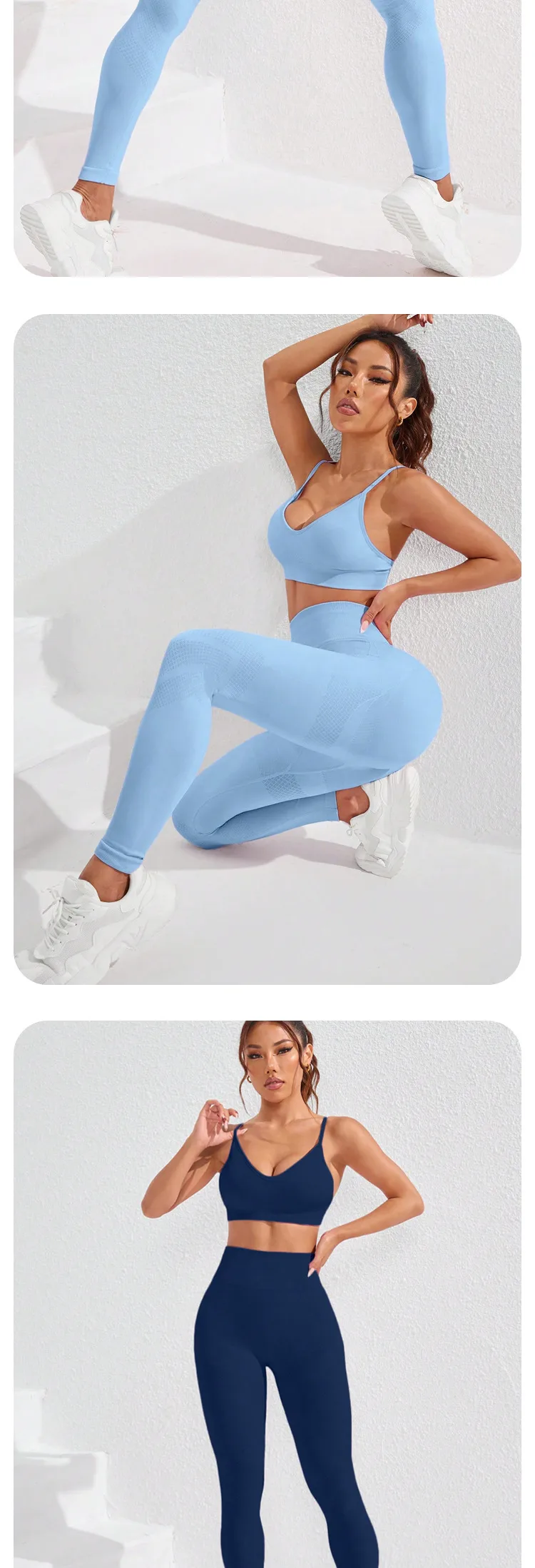 Elegant Lady Solid Color Nylon Spandex Strap Tracksuit Vest Leggings display picture 4