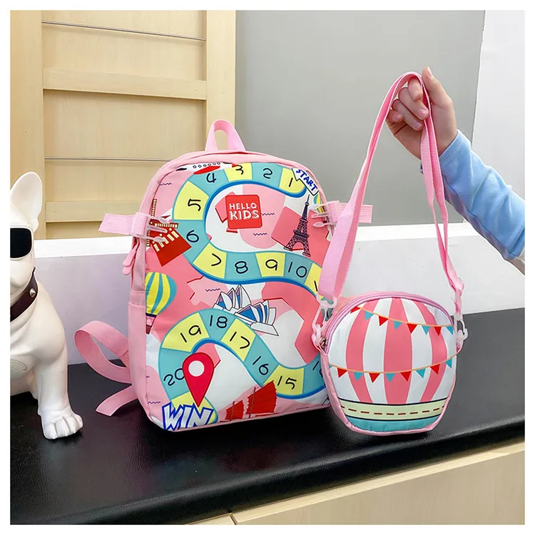 New Children's Cute Backpack Cartoon  Primary School Students' Kindergarten Schoolbag Multi-purpose Ridge Protection Early Education Schoolbag display picture 1