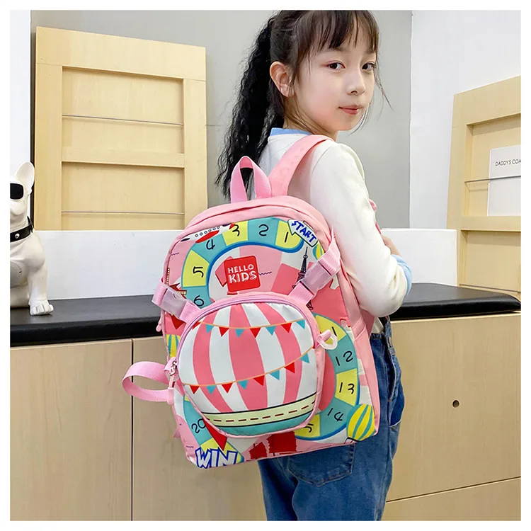 New Children's Cute Backpack Cartoon  Primary School Students' Kindergarten Schoolbag Multi-purpose Ridge Protection Early Education Schoolbag display picture 2