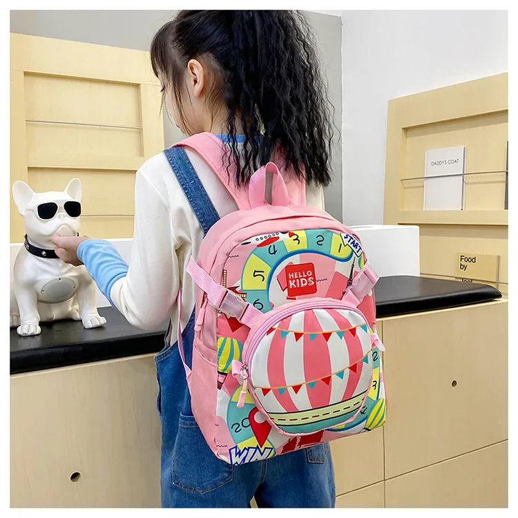 New Children's Cute Backpack Cartoon  Primary School Students' Kindergarten Schoolbag Multi-purpose Ridge Protection Early Education Schoolbag display picture 3