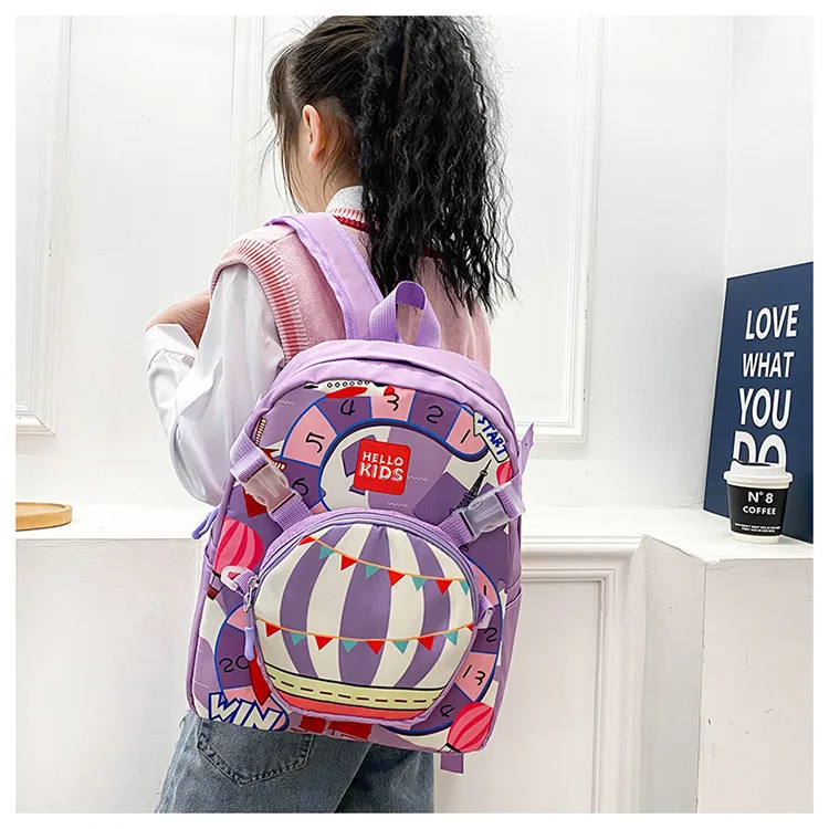 New Children's Cute Backpack Cartoon  Primary School Students' Kindergarten Schoolbag Multi-purpose Ridge Protection Early Education Schoolbag display picture 7