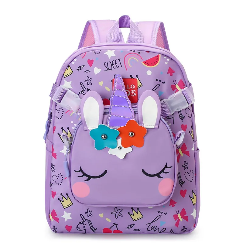 New Children's Cute Backpack Cartoon  Primary School Students' Kindergarten Schoolbag Multi-purpose Ridge Protection Early Education Schoolbag display picture 11