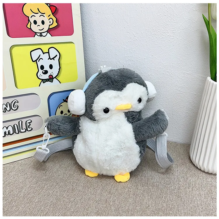 New Cute Stuffed Backpack Cartoon Doll Panda Doll One-Shoulder Messenger Bag Claw Machine Gift display picture 9