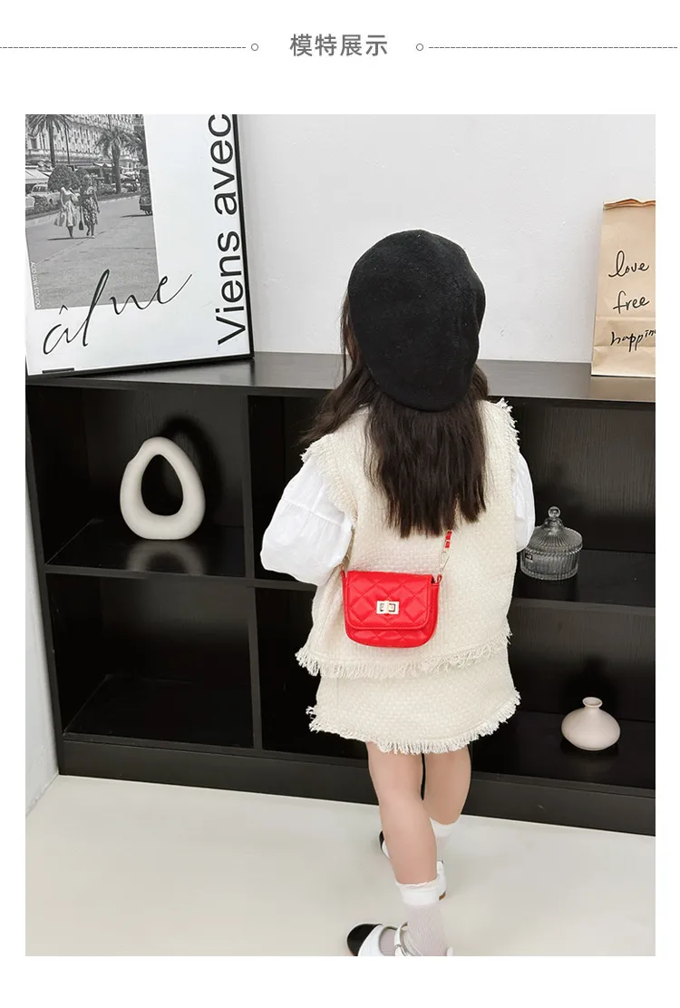 Girls' Bag New Style Cute Chain Children's Shoulder Crossbody Small Bag Fashion  Style Baby Mini Coin Purse display picture 1